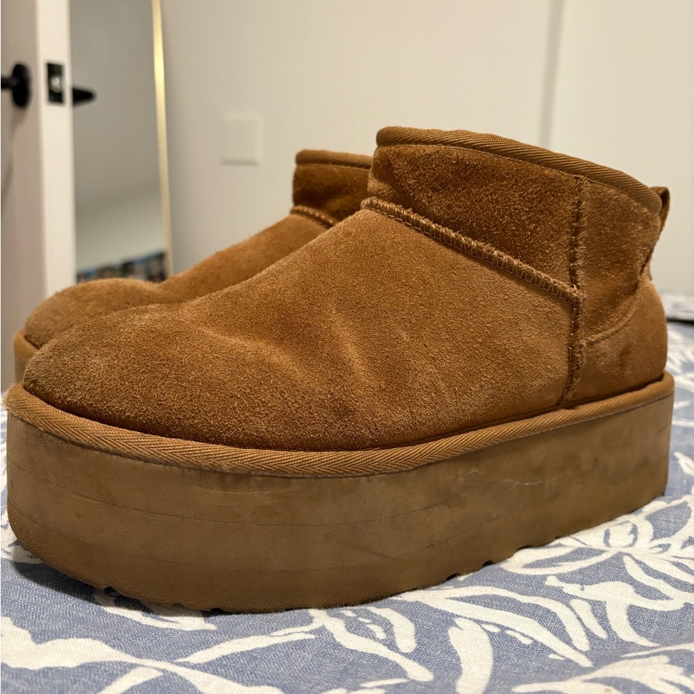 UGG Tan Ankle Boots